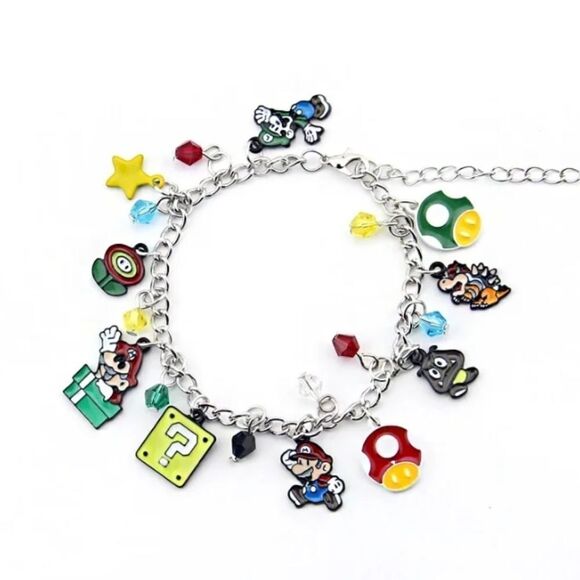 MARIO BROTHERS Charm Bracelet - Picture 1 of 3